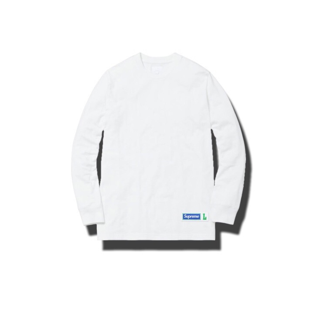 Supreme Athletic Label L/S Top White - Picture 1 of 2